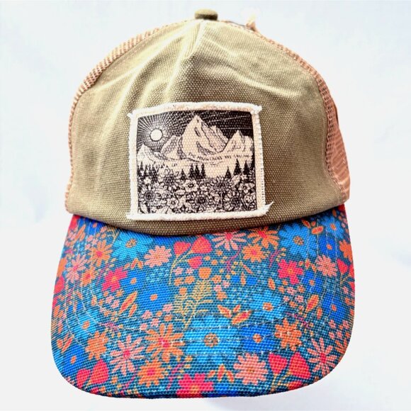 NATURAL LIFE Accessories - Natural Life Canvas Mesh Back Snapback Trucker Baseball Cap Hat Floral Bill